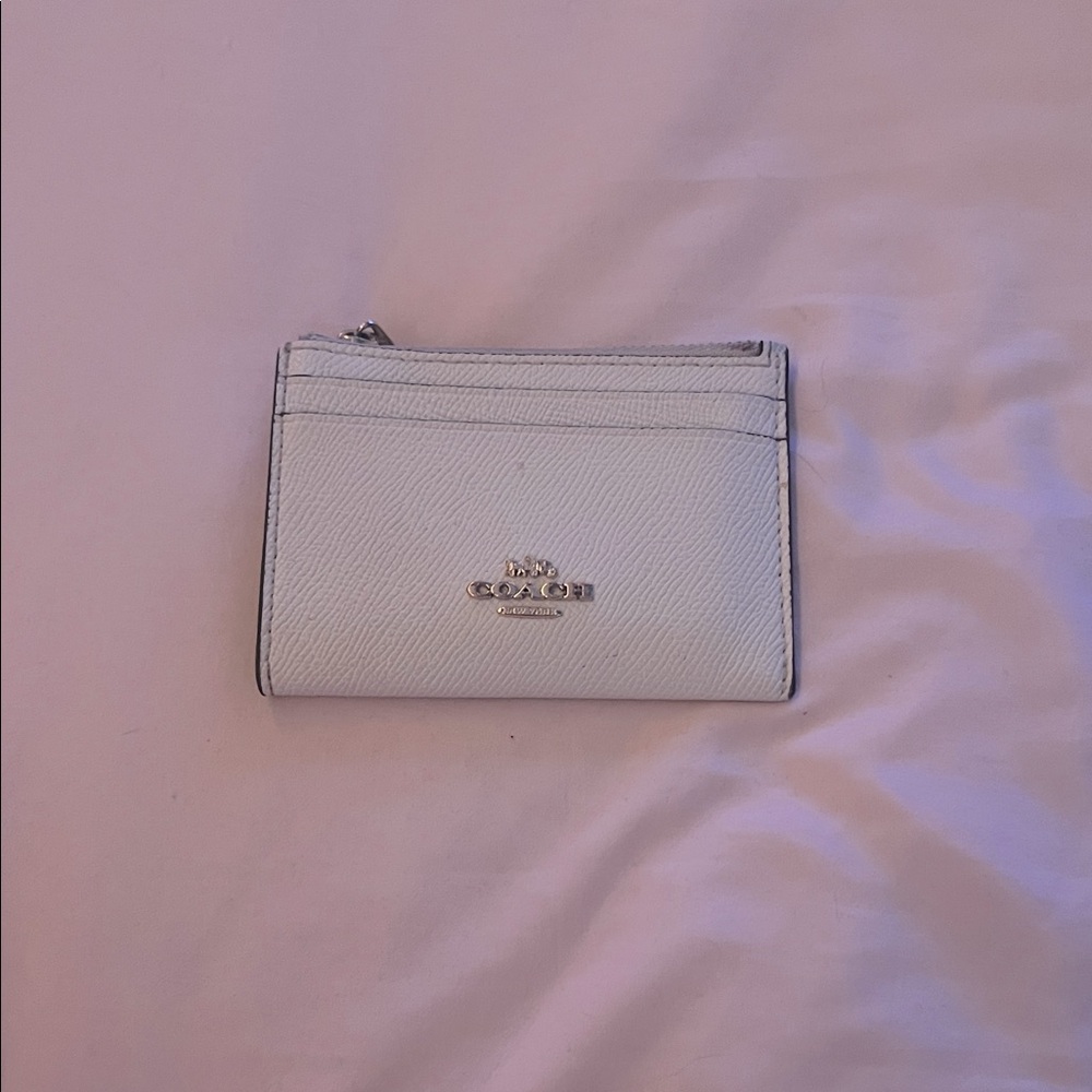 Off white small coach wallet